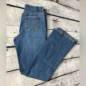 Liz Claiborne Women's Straight Leg Blue Jeans